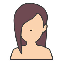 beautiful woman shirtless avatar character