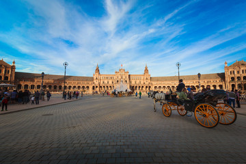 Fototapeta premium Plaza de España, Seville, Spain, Piazza 