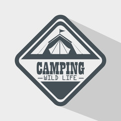 camping outdoor adventure logo