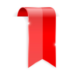 Red DOWN arrow. 3d shiny icon with transparent shadow