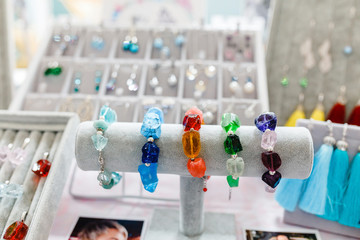 Jewelry and precious stone bracelets at sale in store