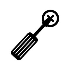 screwdriver tool with screw vector illustration design