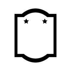 elegant frame with stars vector illustration design