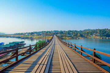 Bridge - Built Structure, Sunset, Asia, Thailand, Wood - Material