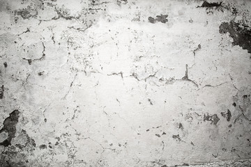 Painted cracked wall texture. Of old paint flaking off the wall. Black and white