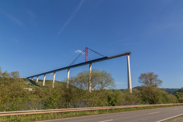 Autobahn-Brücke wird gebaut Panorama