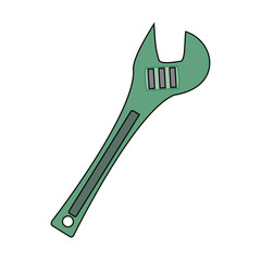 Plumbing wrench isolated