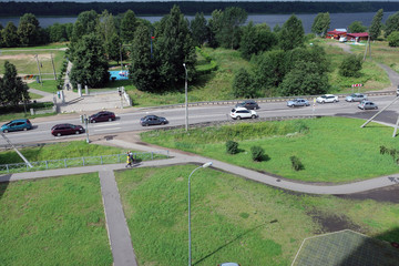 Fototapeta premium City along the river