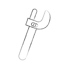 wrench tool isolated icon vector illustration design