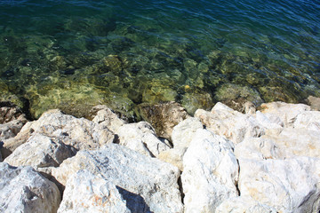 stones on the beach