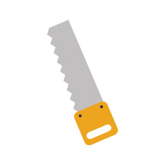 Woodworking saw isolated icon vector illustration design