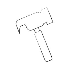 hammer tool isolated icon vector illustration design
