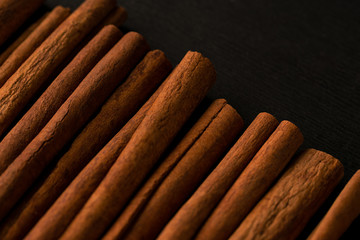 Cinnamon sticks dark photo