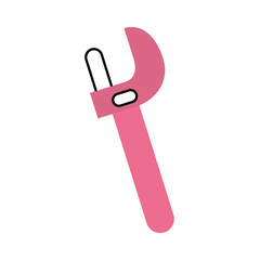 wrench tool isolated icon vector illustration design