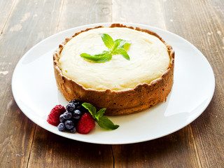 Fresh baked cheesecake