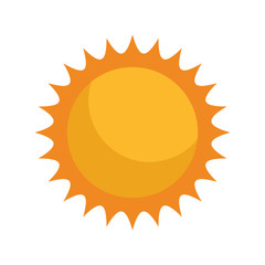 cute sun isolated icon vector illustration design