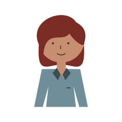 Woman profile cartoon