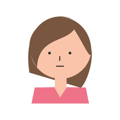 Woman profile cartoon