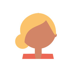 Woman profile cartoon