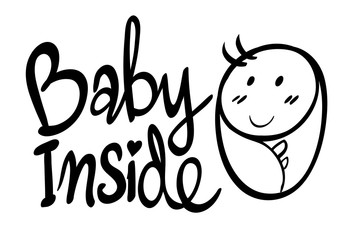 Word expression for baby inside