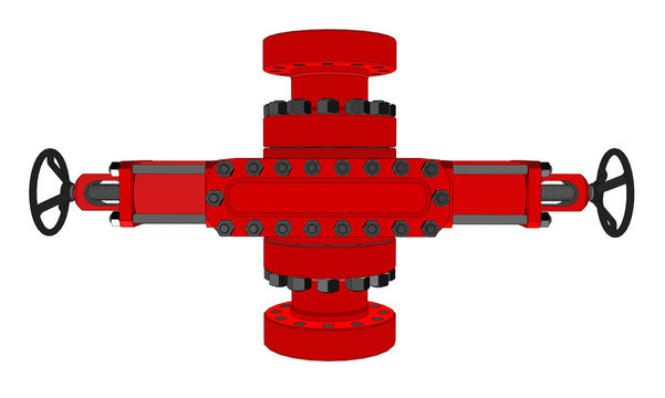 Blowout preventer. Vector