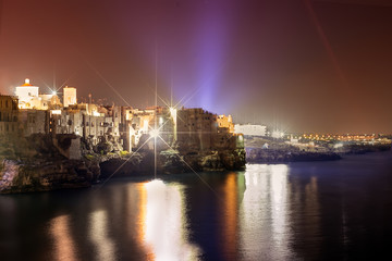 Italia Polignano a Mare Puglia Notte 