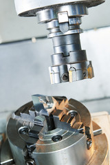 industrial metalworking cutting process by milling cutter