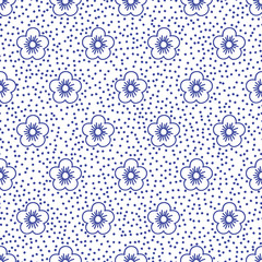 Chinese porcelane seamless pattern. Abstract background.