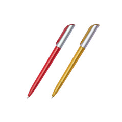 Ballpoint pen on white background