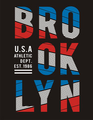 athltic Brooklyn, vector image