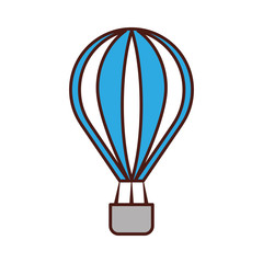 balloon air hot icon vector illustration design