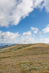 Landscape with beautiful clouds and mountain views.