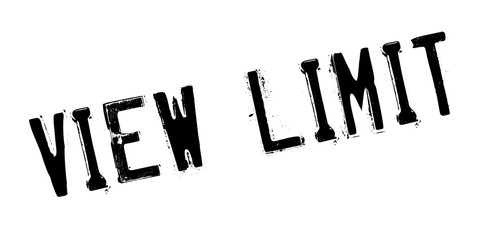 View Limit rubber stamp. Grunge design with dust scratches. Effects can be easily removed for a clean, crisp look. Color is easily changed.