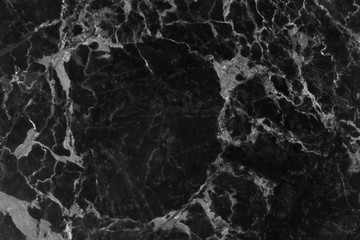 Black marble patterned texture background.