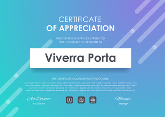 certificate template with modern pattern,diploma,Vector illustration.