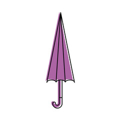cute umbrella close isolated icon vector illustration design