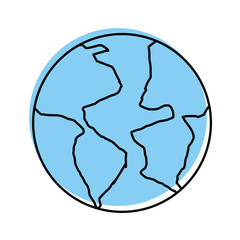 world planet earth icon vector illustration design