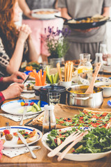 Vegetarians dinner meeting