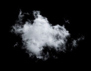 clouds on black background
