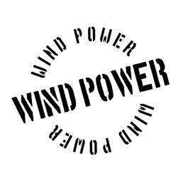 Wind Power rubber stamp. Grunge design with dust scratches. Effects can be easily removed for a clean, crisp look. Color is easily changed.