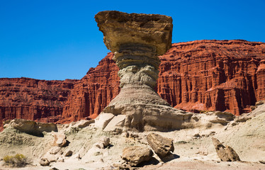 Geological formations in Ischigualasto