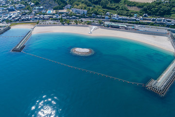 ふたみシーサイド公園（愛媛県伊予市双海町）　空撮