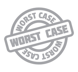 Worst Case rubber stamp. Grunge design with dust scratches. Effects can be easily removed for a clean, crisp look. Color is easily changed.