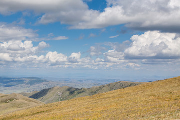 Landscape with beautiful clouds and mountain views.