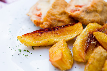 baked potato wedges