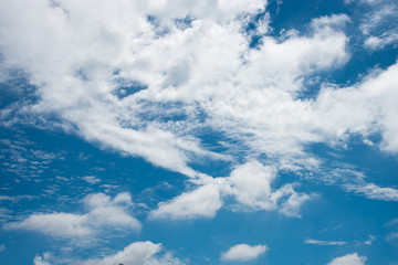 Obraz premium image of The blue sky with colorful clouds morning