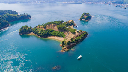 能島（愛媛県今治市／しまなみ海道）　空撮