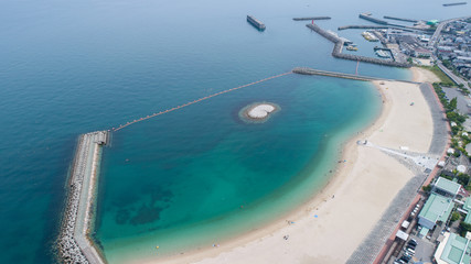 ふたみシーサイド公園（愛媛県伊予市双海町）　空撮