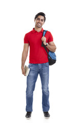 Fototapeta premium Portrait of a college student smiling