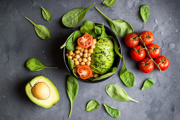 Healthy fresh salad